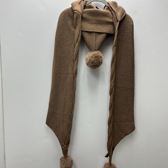 NWT Anthropologie Hooded Pom Pom Scarf main image 4